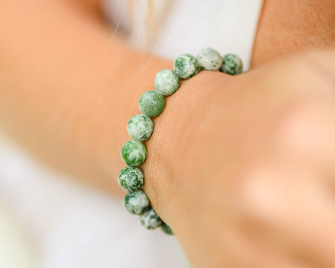 bracelet perles agate arbre