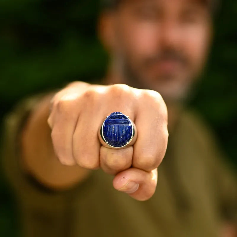 Chevalière Homme Lapis Lazuli