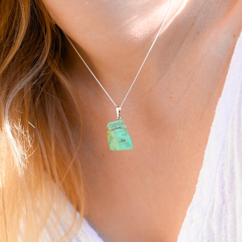 Chrysoprase Pendentif | Univers Minéral