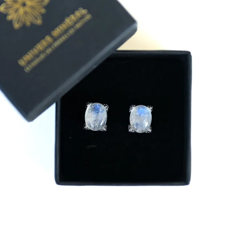 Clou d’oreille Pierre de Lune