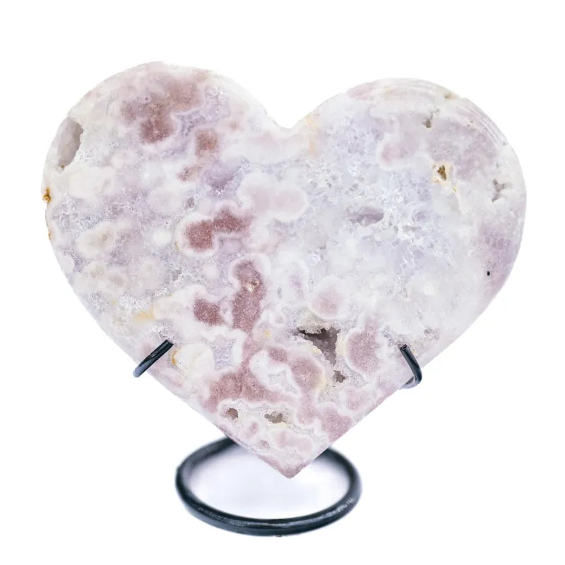 Coeur en Amethyste Rose