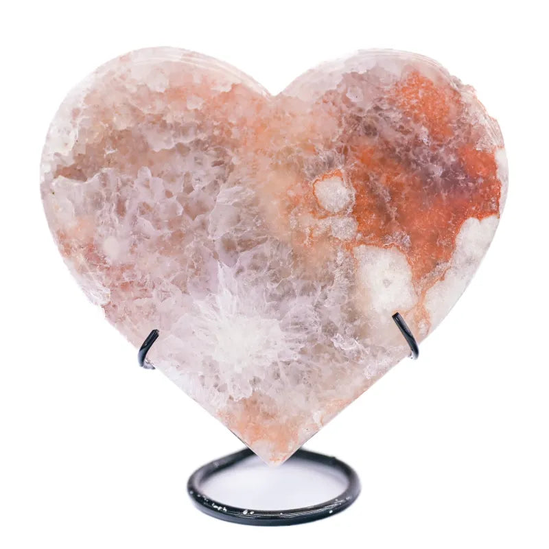 Coeur en Amethyste Rose