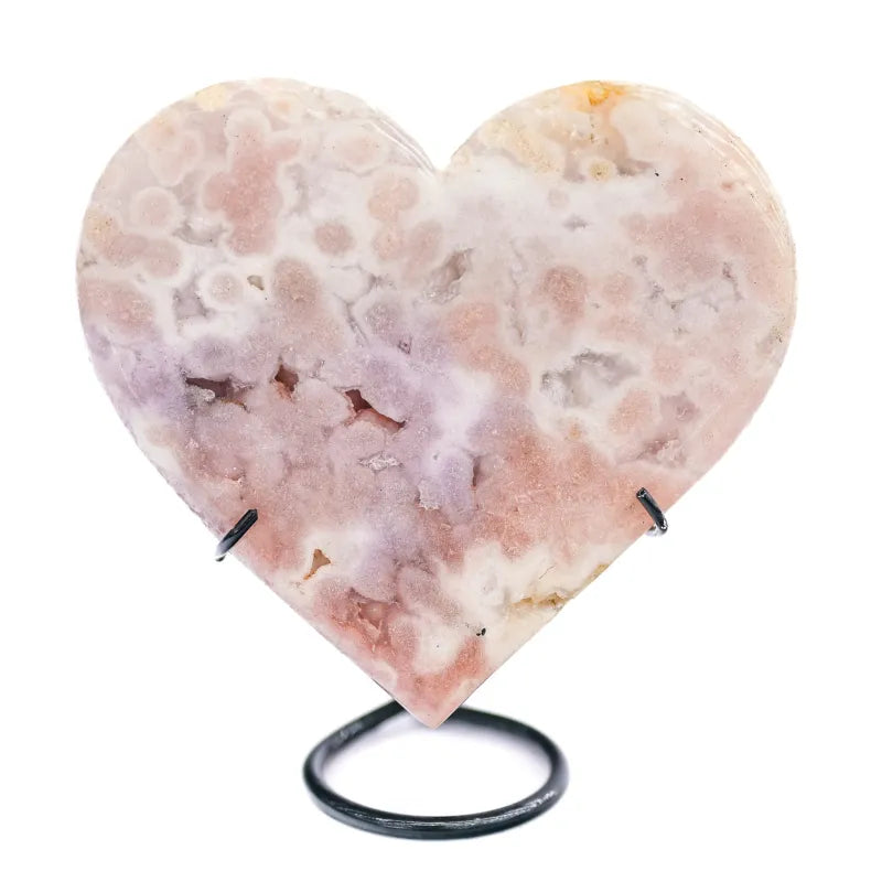 Coeur en Amethyste Rose