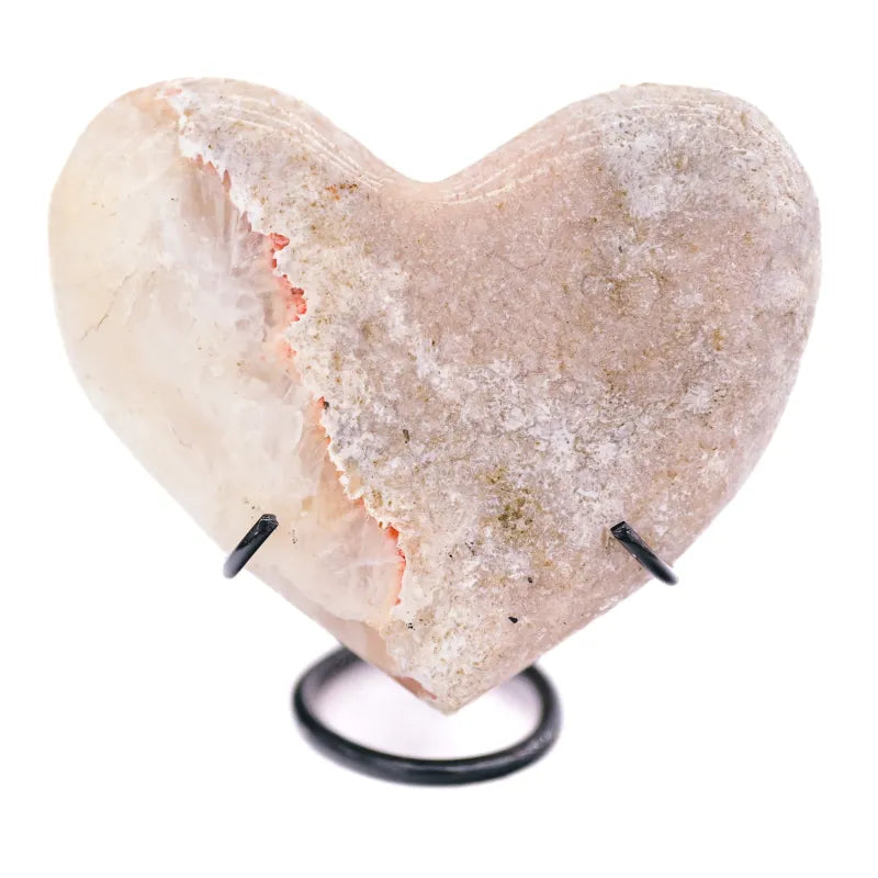 Coeur en Amethyste Rose