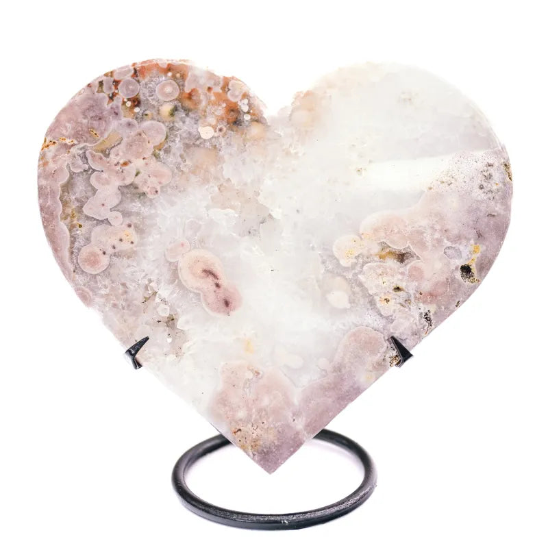 Coeur en Amethyste Rose