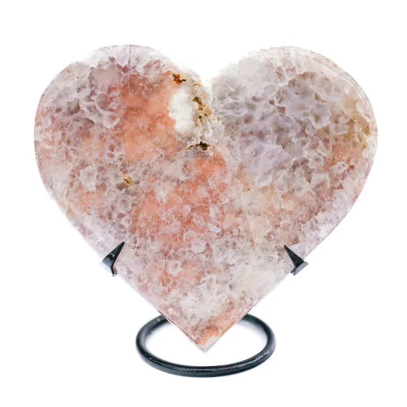 Coeur en Amethyste Rose