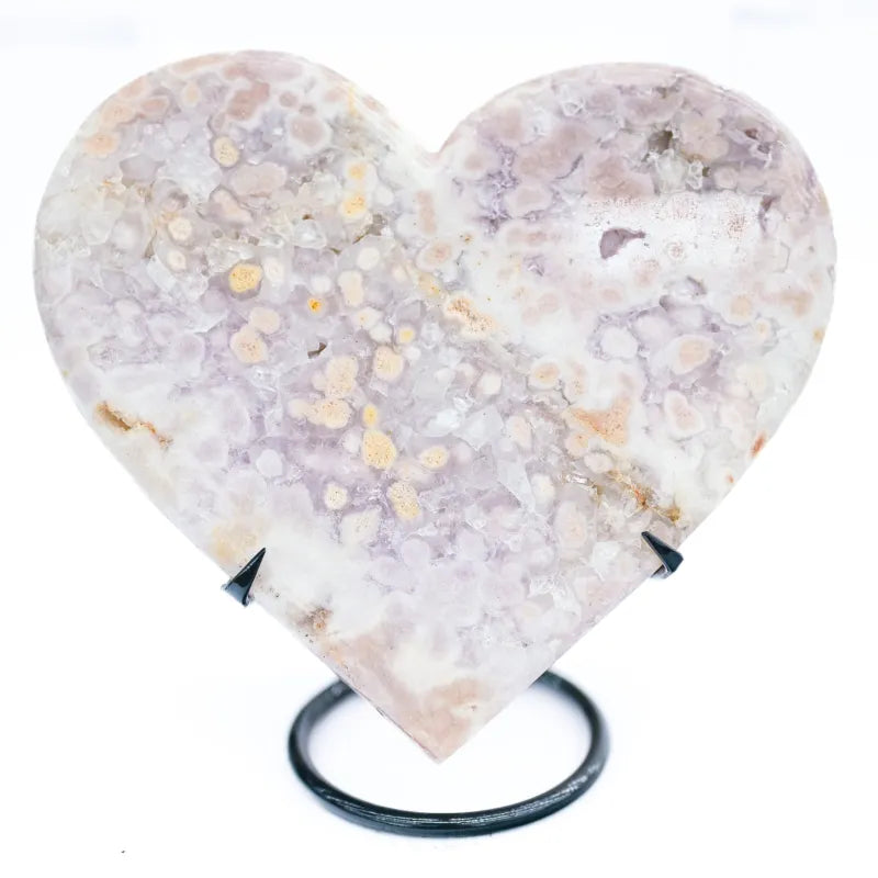 Coeur en Amethyste Rose