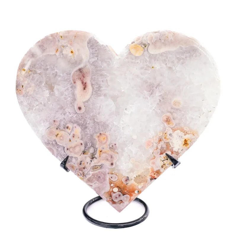 Coeur en Amethyste Rose