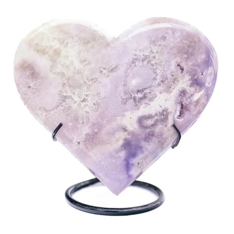 Coeur en Amethyste Rose