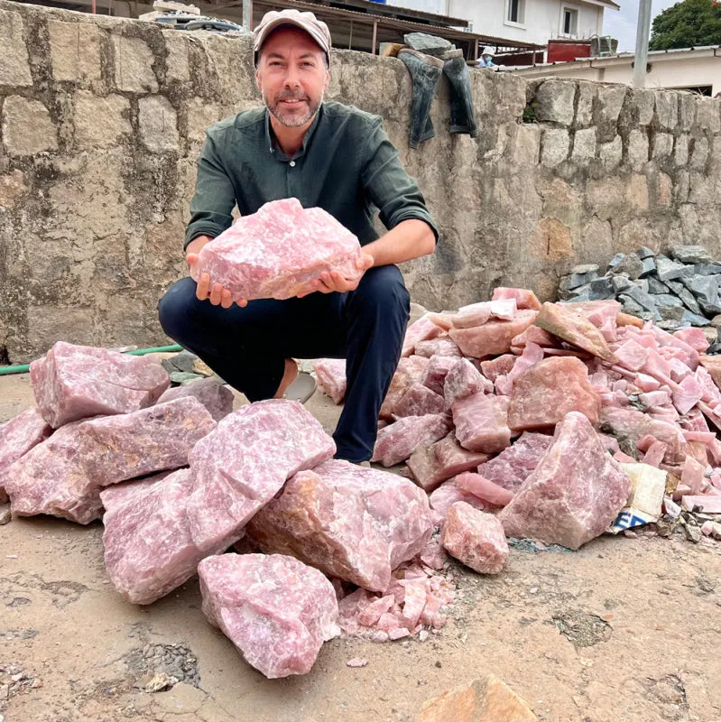 Cœur en Quartz Rose