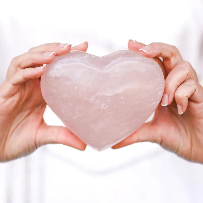 Cœur en Quartz Rose