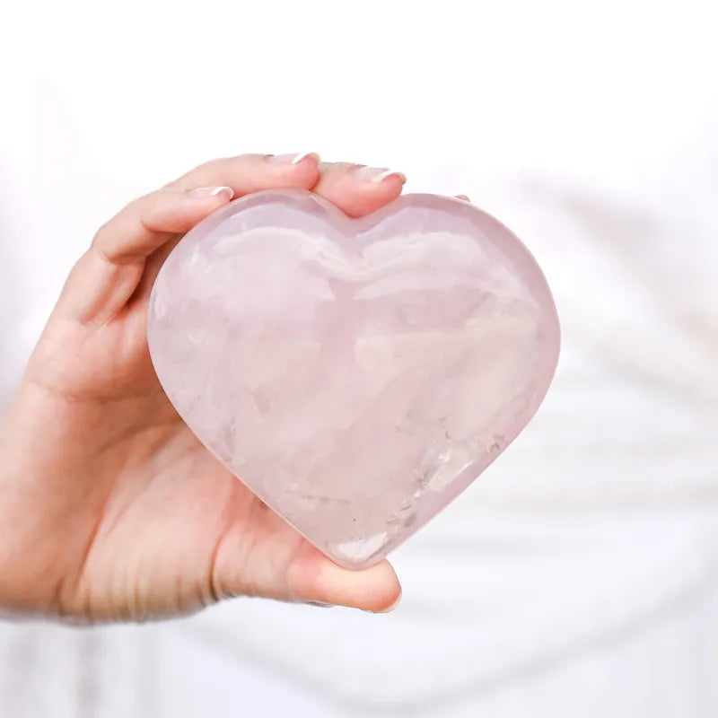 Cœur en Quartz Rose