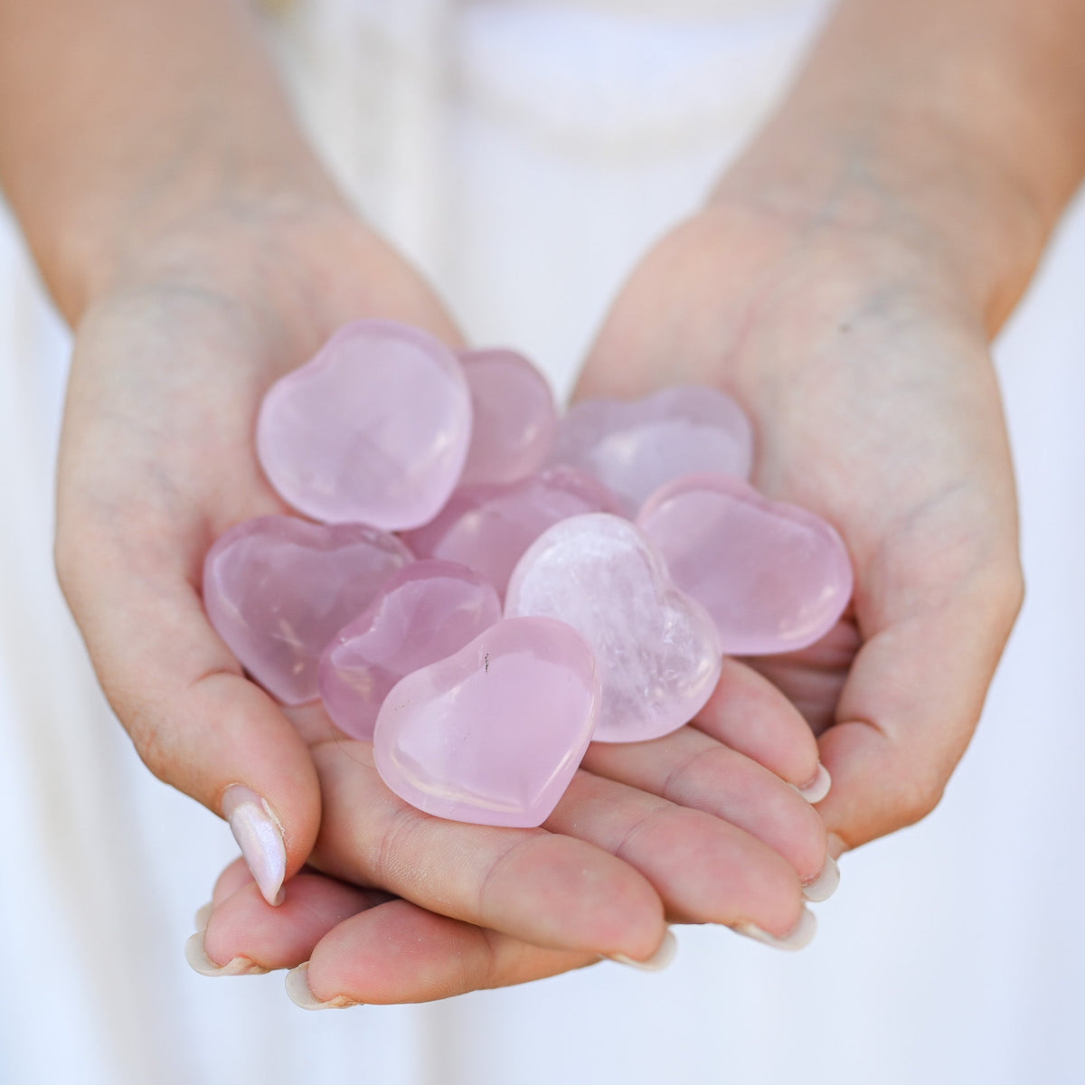 Cœur en Quartz Rose