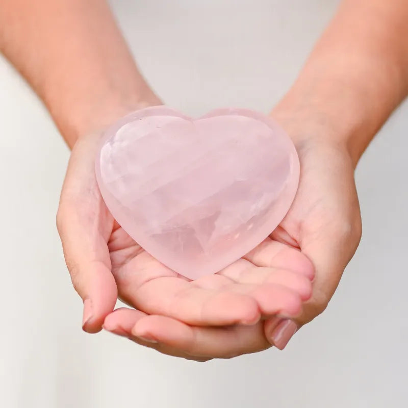 Cœur en Quartz Rose
