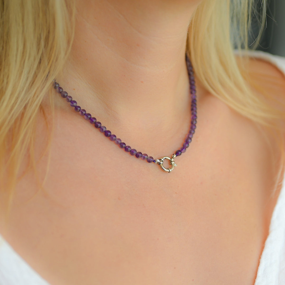 Collier Améthyste Argent
