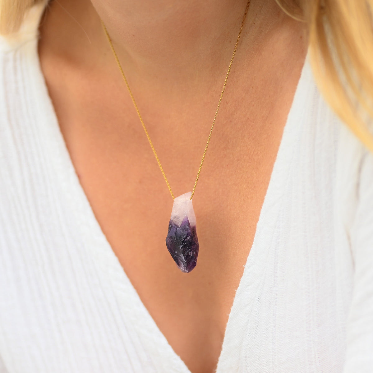 Collier Améthyste Brute