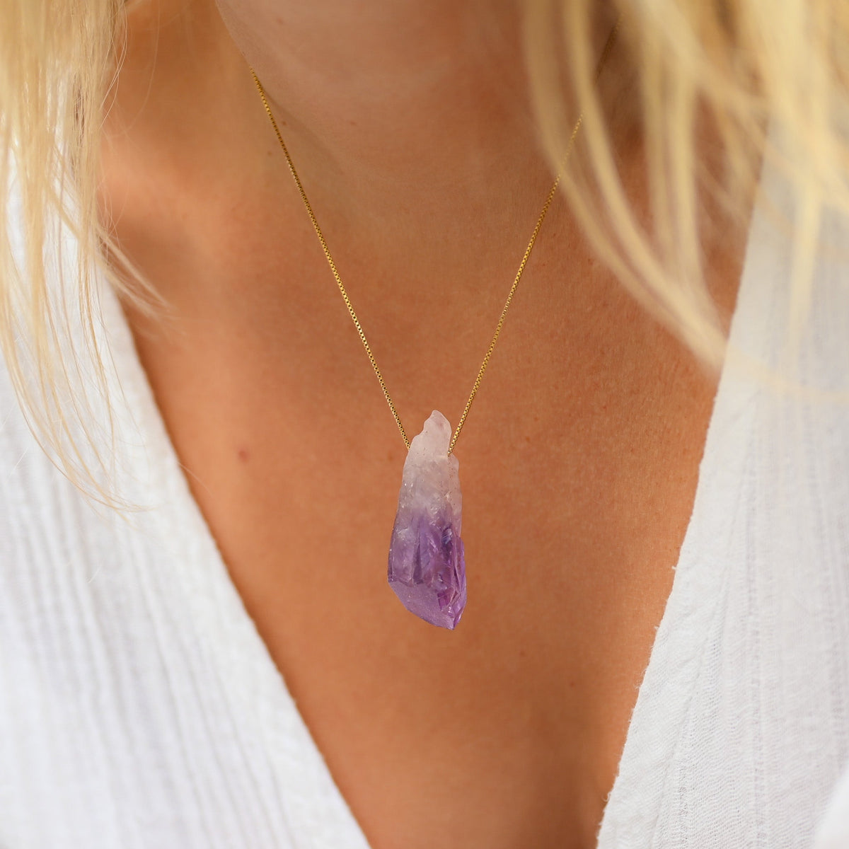 Collier Améthyste Brute