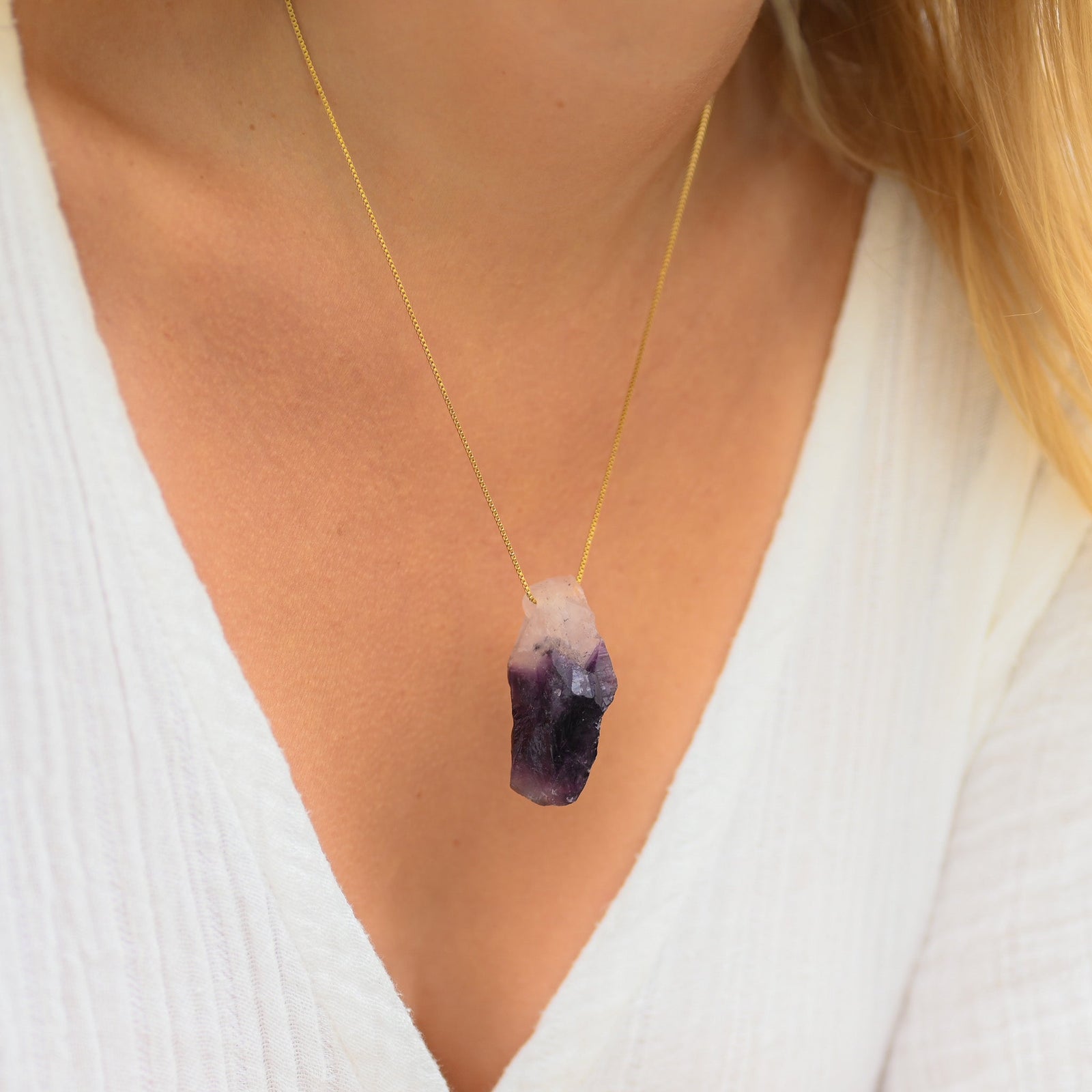 Collier Améthyste Brute