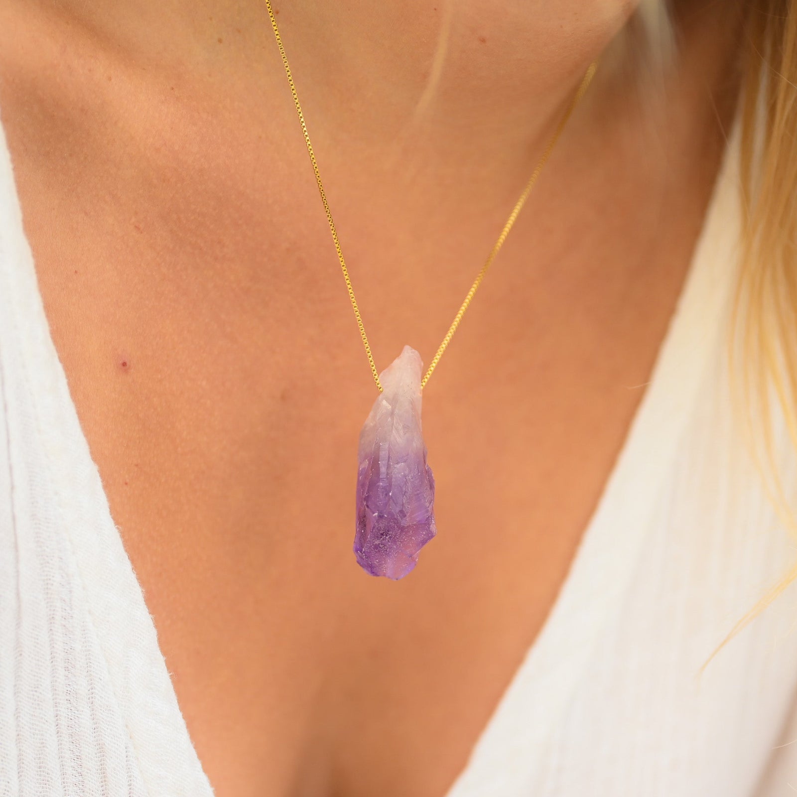Collier Améthyste Brute