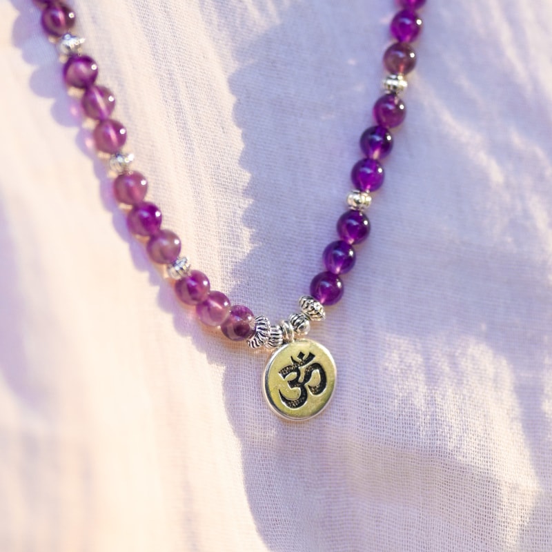 Collier Améthyste Mala-Om | YM