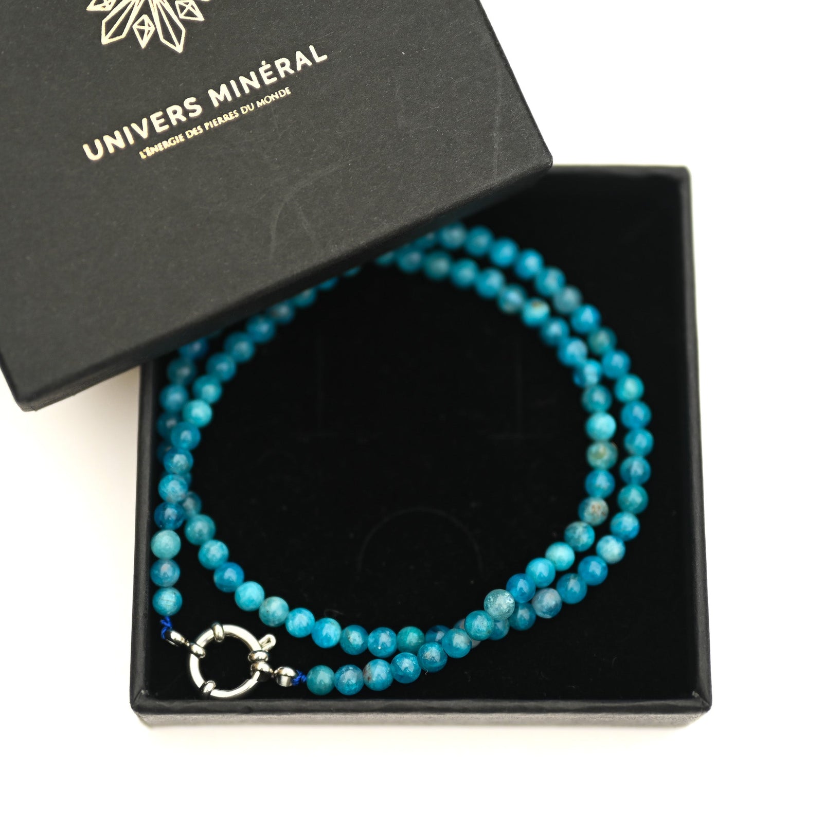 Collier Apatite Bleue