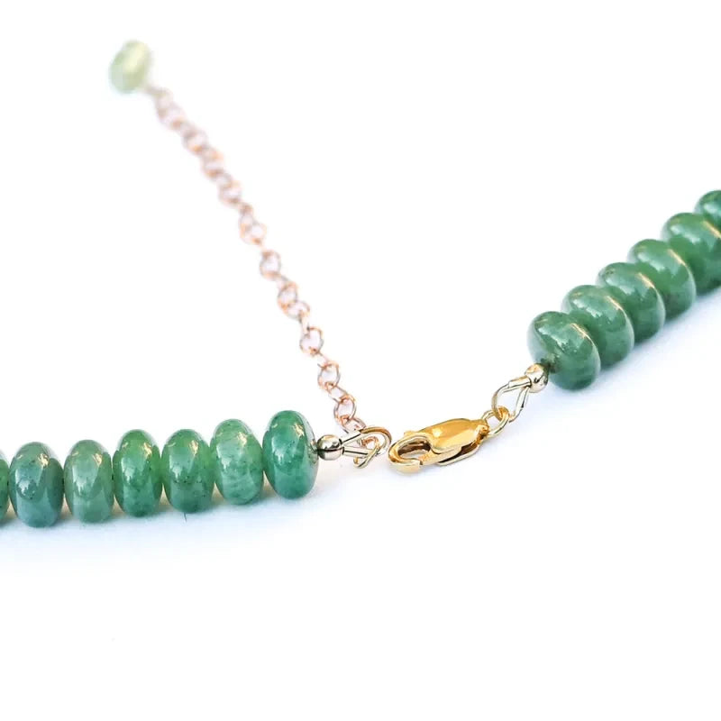 Collier Aventurine et Cristal de Roche