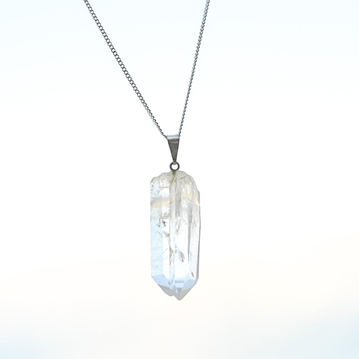 Collier Cristal de Roche "Murmure du Tibet"