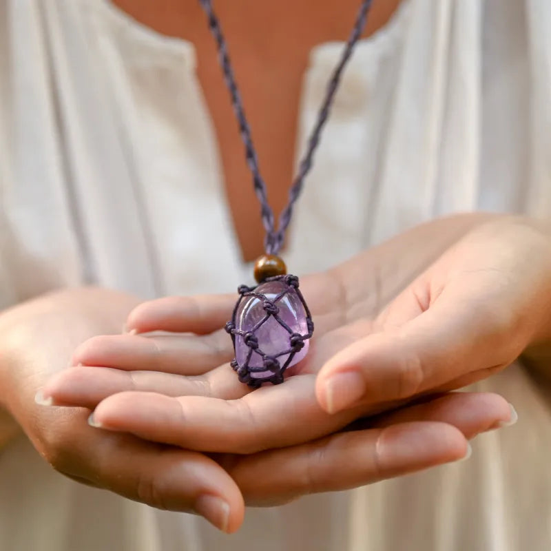 Collier en pierre Améthyste