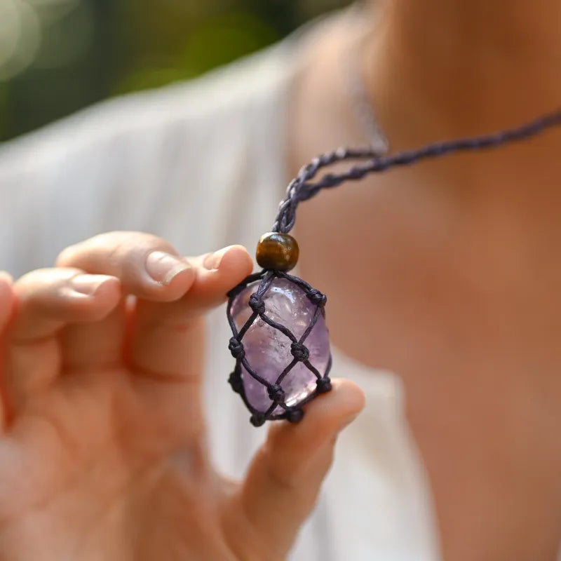 Collier en pierre Améthyste