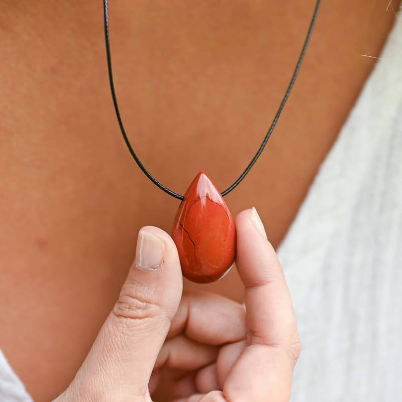 Collier Jaspe Rouge | Univers Minéral