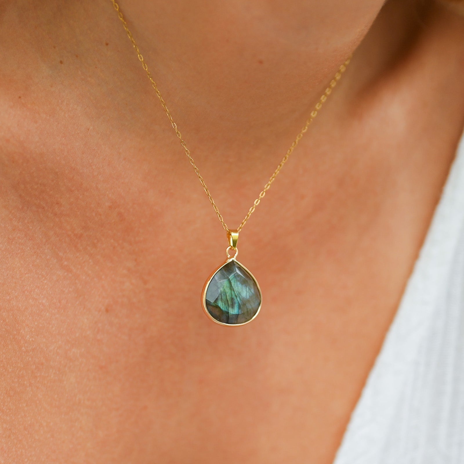 Collier Labradorite Femme