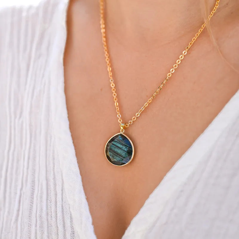 Collier Labradorite Femme