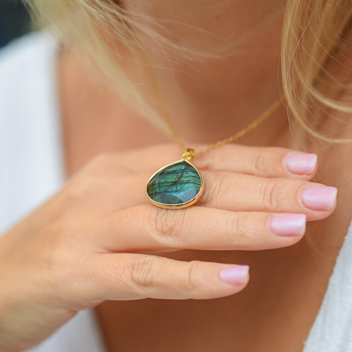 Collier Labradorite Femme
