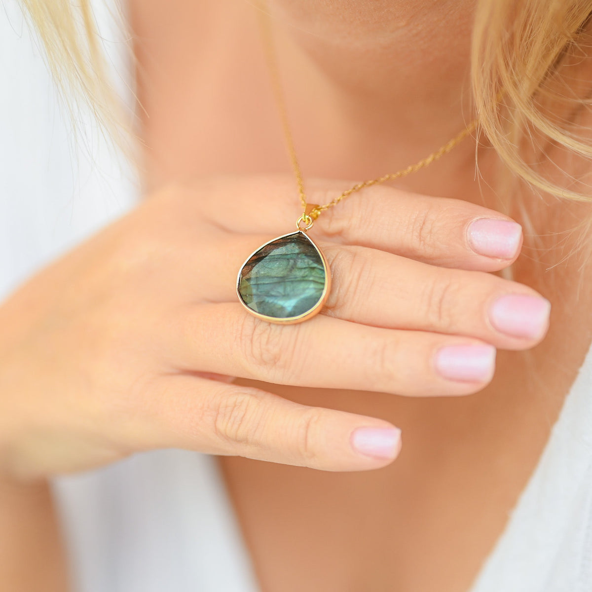 Collier Labradorite Femme