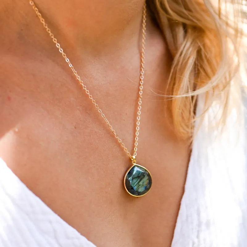 Collier Labradorite Femme