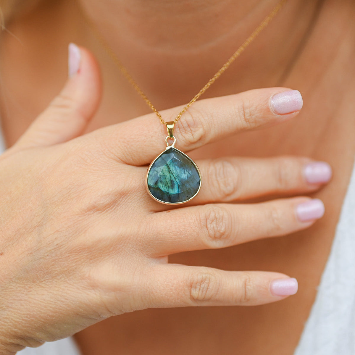 Collier Labradorite Femme
