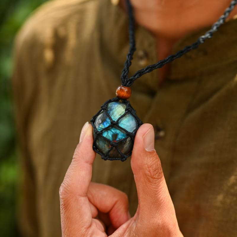 Collier Labradorite Homme | Univers Minéral