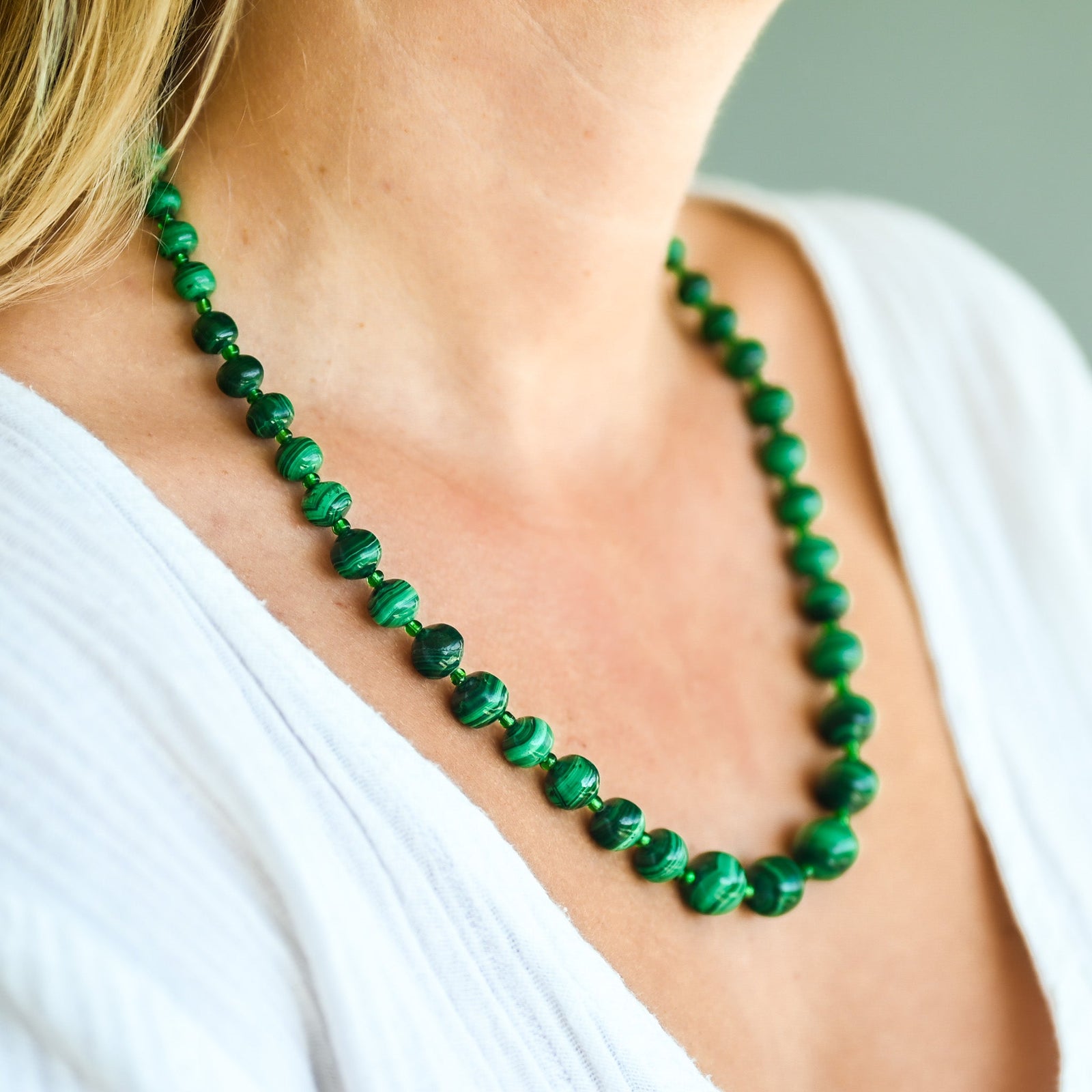 Collier malachite