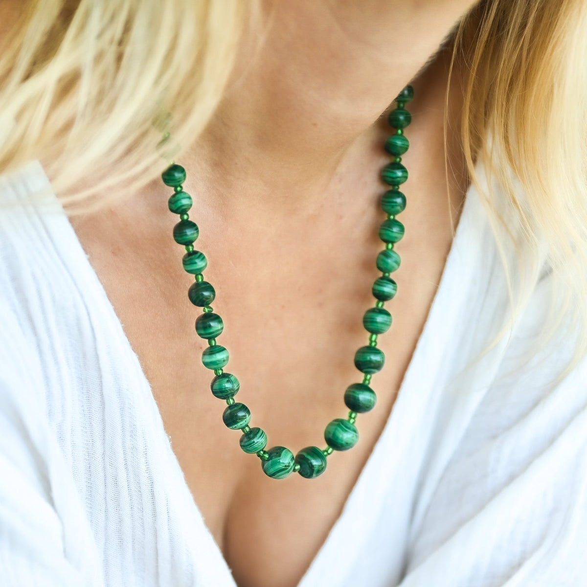 Collier malachite