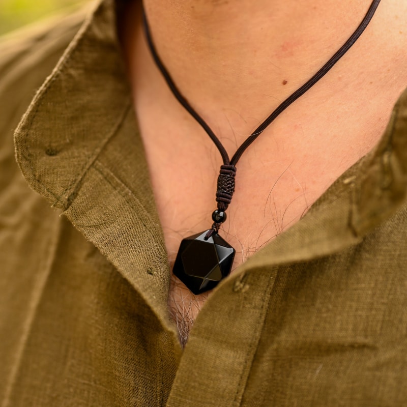 Collier Obsidienne | Univers Minéral