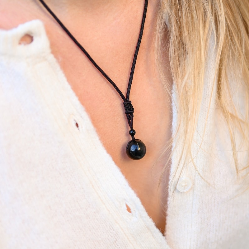 Collier Obsidienne Oeil Céleste | GQ