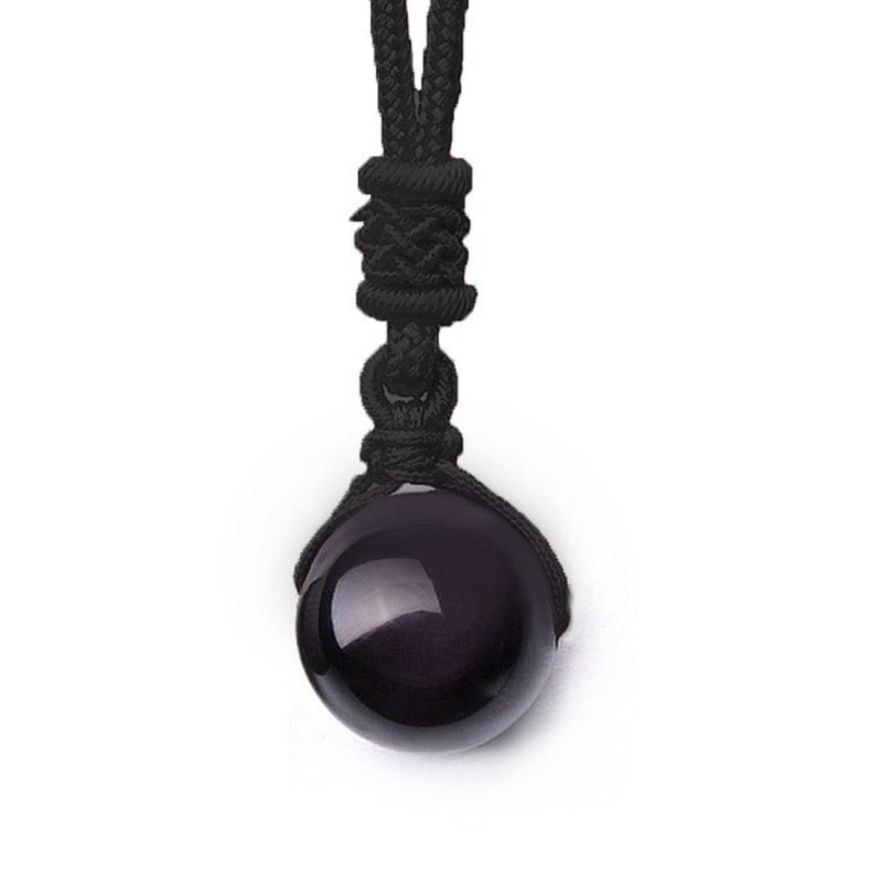 Collier Obsidienne Oeil Céleste | Univers Minéral