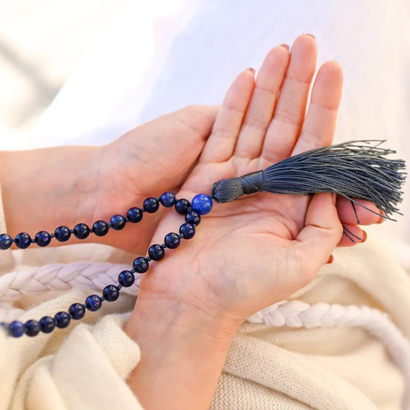 Collier Perles Lapis Lazuli