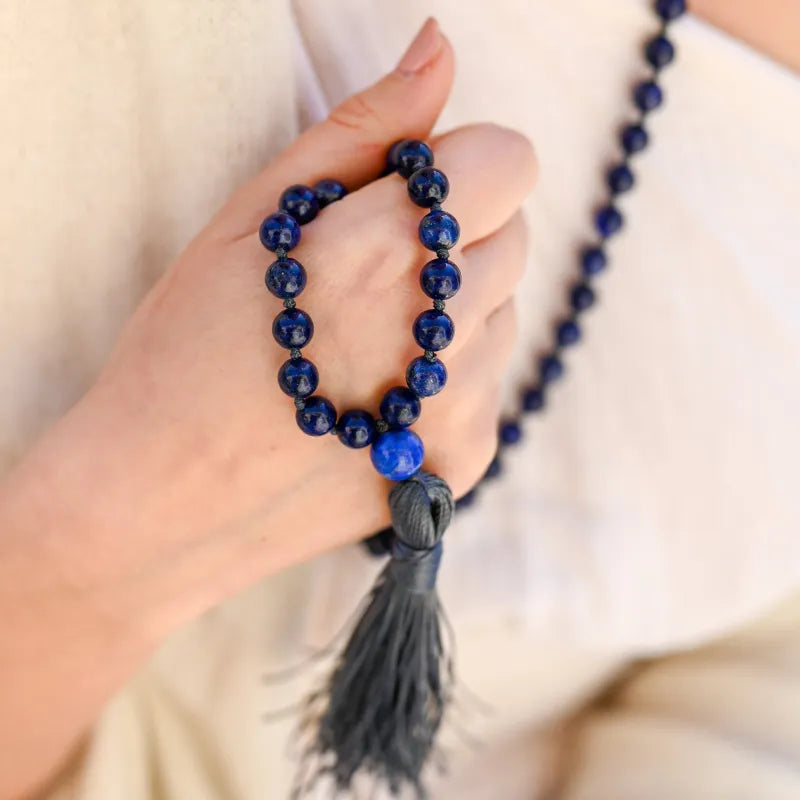 Collier Perles Lapis Lazuli