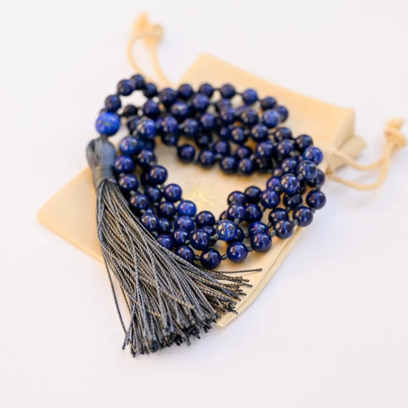 Collier Perles Lapis Lazuli