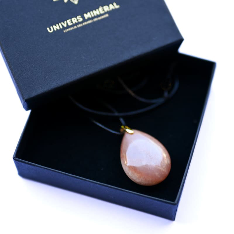 Collier Pierre de Lune Orange | Univers Minéral