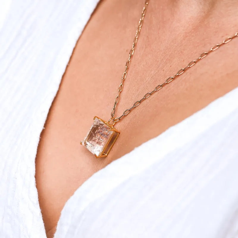 Collier ’Quartz à inclusions’