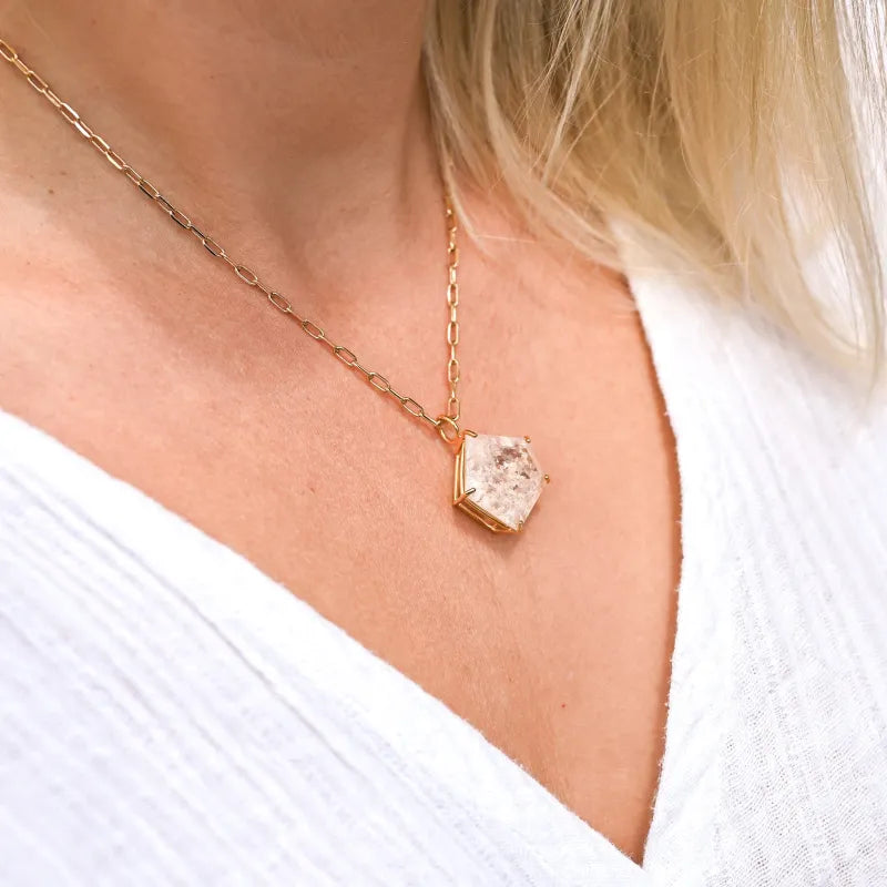 Collier ’Quartz à inclusions’