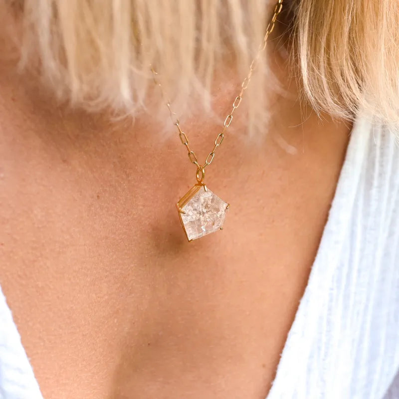 Collier ’Quartz à inclusions’