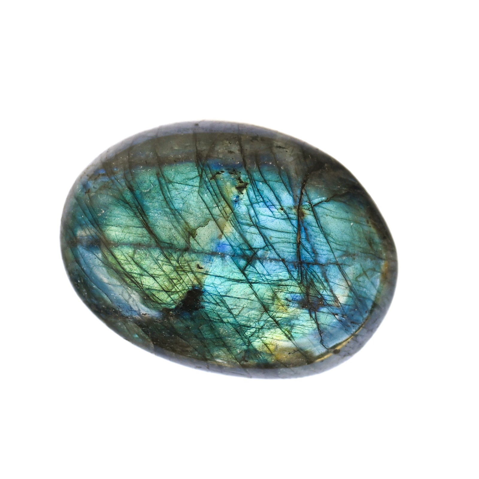 Galet Labradorite Bleue Flash